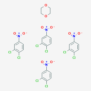 molecular formula C28H20Cl8N4O10 B12608996 (C6H3Cl2NO2)4.(C4H8N2)' CAS No. 877173-96-1