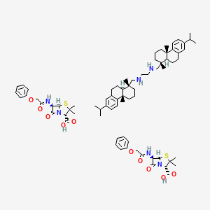 molecular formula C74H100N6O10S2 B1260901 Penicillin V hydrabamine CAS No. 6591-72-6