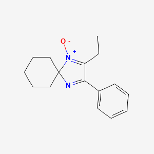 molecular formula C16H20N2O B12609031 2-Ethyl-1-oxo-3-phenyl-1lambda~5~,4-diazaspiro[4.5]deca-1,3-diene CAS No. 918447-79-7