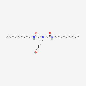 molecular formula C36H73N3O3 B12609033 3,3'-[(6-Hydroxyhexyl)azanediyl]bis(N-dodecylpropanamide) (non-preferred name) CAS No. 917572-90-8