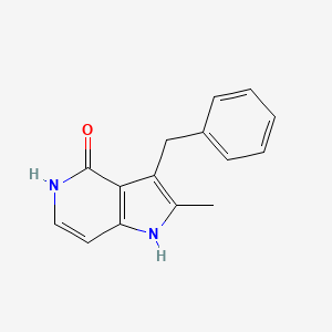 molecular formula C15H14N2O B12609036 3-Benzyl-2-methyl-1,5-dihydro-4H-pyrrolo[3,2-c]pyridin-4-one CAS No. 878233-05-7