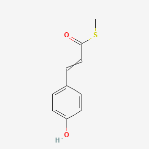 molecular formula C10H10O2S B12609042 S-Methyl 3-(4-hydroxyphenyl)prop-2-enethioate CAS No. 651043-81-1