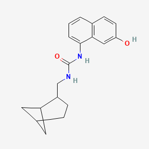 molecular formula C19H22N2O2 B12609053 N-[(Bicyclo[3.1.1]heptan-2-yl)methyl]-N'-(7-hydroxynaphthalen-1-yl)urea CAS No. 648420-44-4
