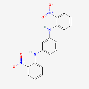 molecular formula C18H14N4O4 B12609106 N~1~,N~3~-Bis(2-nitrophenyl)benzene-1,3-diamine CAS No. 651048-09-8