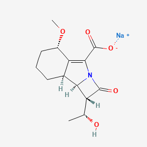 molecular formula C14H18NNaO5 B1260912 Sanfetrinem Sodium CAS No. 141611-76-9