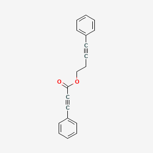 molecular formula C19H14O2 B12609137 4-phenylbut-3-ynyl 3-phenylprop-2-ynoate CAS No. 917894-66-7