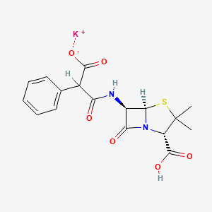 molecular formula C17H18KN2O6S B1260915 Carbenicillin potassium CAS No. 17230-86-3