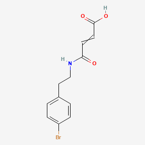 molecular formula C12H12BrNO3 B12609182 4-{[2-(4-Bromophenyl)ethyl]amino}-4-oxobut-2-enoic acid CAS No. 646509-10-6