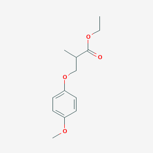 molecular formula C13H18O4 B12609191 Ethyl 3-(4-methoxyphenoxy)-2-methylpropanoate CAS No. 646064-57-5