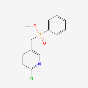 molecular formula C13H13ClNO2P B12609192 Methyl [(6-chloropyridin-3-yl)methyl]phenylphosphinate CAS No. 918138-51-9