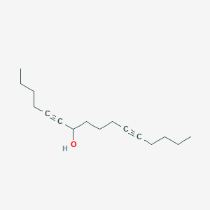 molecular formula C16H26O B12609226 Hexadeca-5,11-diyn-7-OL CAS No. 917883-20-6