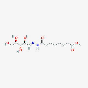 methyl 8-oxo-8-[(2E)-2-[(2R,3S,4R)-2,3,4,5-tetrahydroxypentylidene]hydrazinyl]octanoate