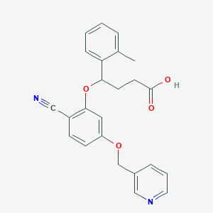 4-[2-Cyano-5-(3-pyridylmethoxy)phenoxy]-4-(2-methylphenyl)butanoic acid