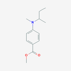 molecular formula C13H19NO2 B12609277 Methyl 4-[(butan-2-yl)(methyl)amino]benzoate CAS No. 651328-35-7