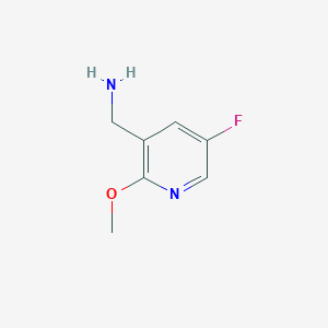 molecular formula C7H9FN2O B12609279 (5-Fluoro-2-methoxypyridin-3-YL)methanamine 