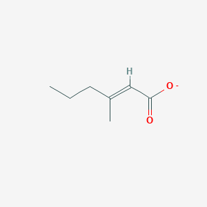 (2E)-3-methylhex-2-enoate