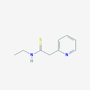 molecular formula C9H12N2S B12609282 N-Ethyl(pyridin-2-yl)ethanethioamide CAS No. 918417-70-6