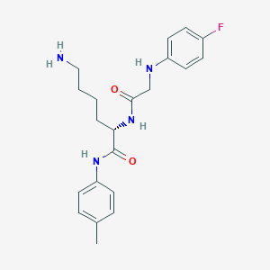 molecular formula C21H27FN4O2 B12609297 N-(4-Fluorophenyl)glycyl-N-(4-methylphenyl)-L-lysinamide CAS No. 918436-22-3