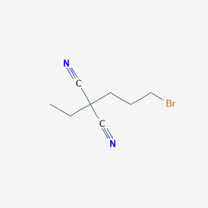 molecular formula C8H11BrN2 B12609303 (3-Bromopropyl)(ethyl)propanedinitrile CAS No. 649759-67-1