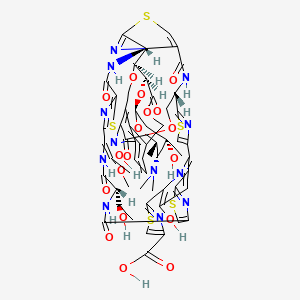 molecular formula C58H56N12O18S5 B1260931 Nocathiacin acid 