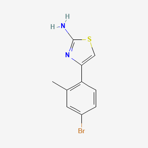 molecular formula C10H9BrN2S B12609344 4-(4-Bromo-2-methyl-phenyl)-thiazol-2-ylamine 