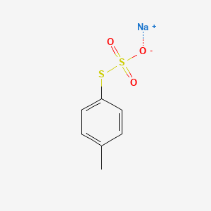 molecular formula C7H7NaO3S2 B1260936 4-Tolylthiosulfuric acid CAS No. 38078-55-6