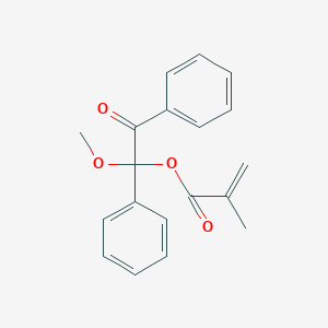 molecular formula C19H18O4 B12609361 1-Methoxy-2-oxo-1,2-diphenylethyl 2-methylprop-2-enoate CAS No. 643014-63-5