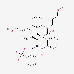 (3S,4S)-3-[4-(hydroxymethyl)phenyl]-1'-(3-methoxypropyl)-2-[[2-(trifluoromethyl)phenyl]methyl]spiro[3H-isoquinoline-4,3'-4H-quinoline]-1,2'-dione