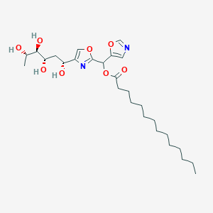 [1,3-oxazol-5-yl-[4-[(1R,3S,4R,5S)-1,3,4,5-tetrahydroxyhexyl]-1,3-oxazol-2-yl]methyl] tetradecanoate