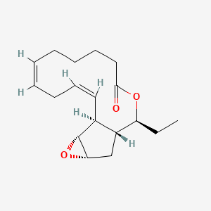molecular formula C18H26O3 B1260945 Ecklonialactone A 
