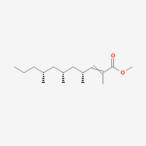 molecular formula C16H30O2 B12609490 Methyl (4R,6R,8R)-2,4,6,8-tetramethylundec-2-enoate CAS No. 872729-71-0