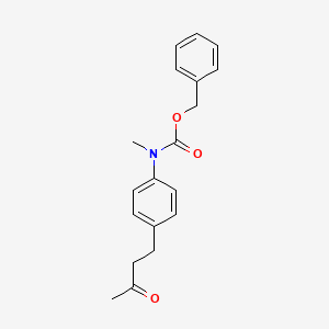 molecular formula C19H21NO3 B12609509 Benzyl methyl[4-(3-oxobutyl)phenyl]carbamate CAS No. 646039-31-8