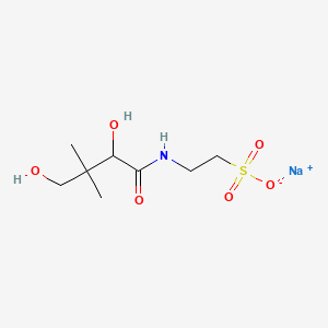 Ethanesulfonic acid, 2-((2,4-dihydroxy-3,3-dimethyl-1-oxobutyl)amino)-, sodium salt