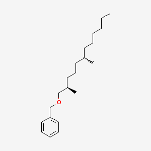 molecular formula C21H36O B12609578 Benzene, [[[(2R,6S)-2,6-dimethyldodecyl]oxy]methyl]- CAS No. 647035-09-4