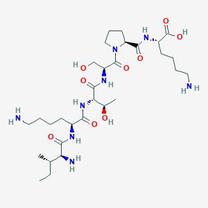 molecular formula C30H56N8O9 B12609590 L-Isoleucyl-L-lysyl-L-threonyl-L-seryl-L-prolyl-L-lysine CAS No. 915149-20-1