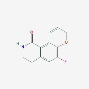 molecular formula C12H10FNO2 B12609608 6-Fluoro-3,4-dihydro-2h-pyrano[2,3-h]isoquinolin-1(8h)-one CAS No. 917884-98-1