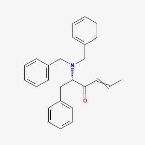 molecular formula C26H27NO B12609610 (2S)-2-(dibenzylamino)-1-phenylhex-4-en-3-one CAS No. 648895-39-0