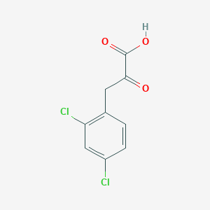 molecular formula C9H6Cl2O3 B12609637 3-(2,4-Dichlorophenyl)-2-oxopropanoic acid 