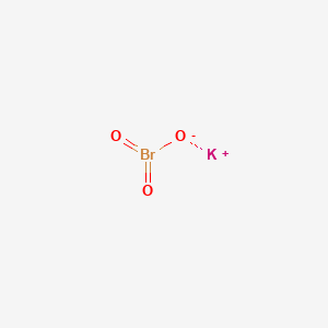 molecular formula KBrO3<br>BrKO3 B1260966 Potassium bromate CAS No. 7758-01-2