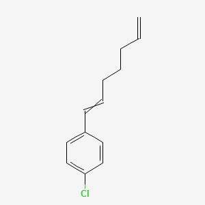 molecular formula C13H15Cl B12609677 1-Chloro-4-(hepta-1,6-dien-1-YL)benzene CAS No. 644985-94-4