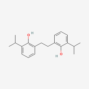 molecular formula C20H26O2 B12609708 Phenol, 2,2'-(1,2-ethanediyl)bis[6-(1-methylethyl)- CAS No. 650601-20-0