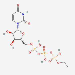 molecular formula C11H19N2O15P3 B1260972 Ethyl uridine triphosphate 