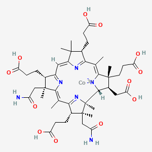 molecular formula C45H61CoN6O12+2 B1260978 cob(III)yrinic acid a,c diamide 