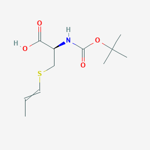 molecular formula C11H19NO4S B12609827 N-(tert-Butoxycarbonyl)-S-prop-1-en-1-yl-L-cysteine CAS No. 918424-18-7