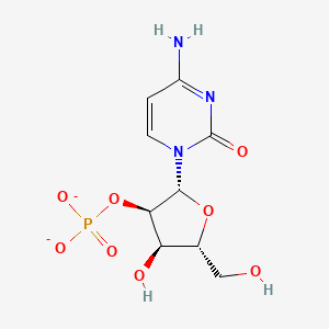 molecular formula C9H12N3O8P-2 B1260986 Cytidine 2'-phosphate(2-) 