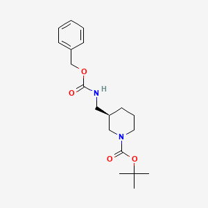 molecular formula C19H28N2O4 B12609873 (R)-1-Boc-3-(Cbz-amino-methyl)-piperidine CAS No. 879275-35-1