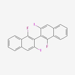 molecular formula C20H10F2I2 B12609887 2,2'-Binaphthalene, 1,1'-difluoro-3,3'-diiodo- CAS No. 874907-59-2