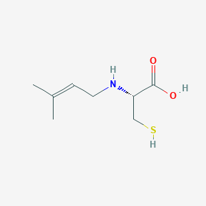 molecular formula C8H15NO2S B1260989 (2R)-2-(3-methylbut-2-enylamino)-3-sulfanylpropanoic acid 