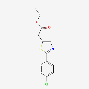 molecular formula C13H12ClNO2S B12609930 Ethyl [2-(4-chlorophenyl)-1,3-thiazol-5-yl]acetate CAS No. 918658-86-3