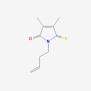 molecular formula C10H13NOS B12609934 1-(But-3-en-1-yl)-3,4-dimethyl-5-sulfanylidene-1,5-dihydro-2H-pyrrol-2-one CAS No. 651043-88-8